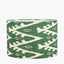 Pacific Lifestyle Lighting Lars 30cm Racing Green Ikat Patterned Cylinder Lampshade House of Isabella UK