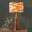 Lars 35cm Cinnamon Ikat Patterned Cylinder Lampshade.