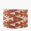 Pacific Lifestyle Lighting Lars 40cm Cinnamon Ikat Patterned Cylinder Lampshade House of Isabella UK