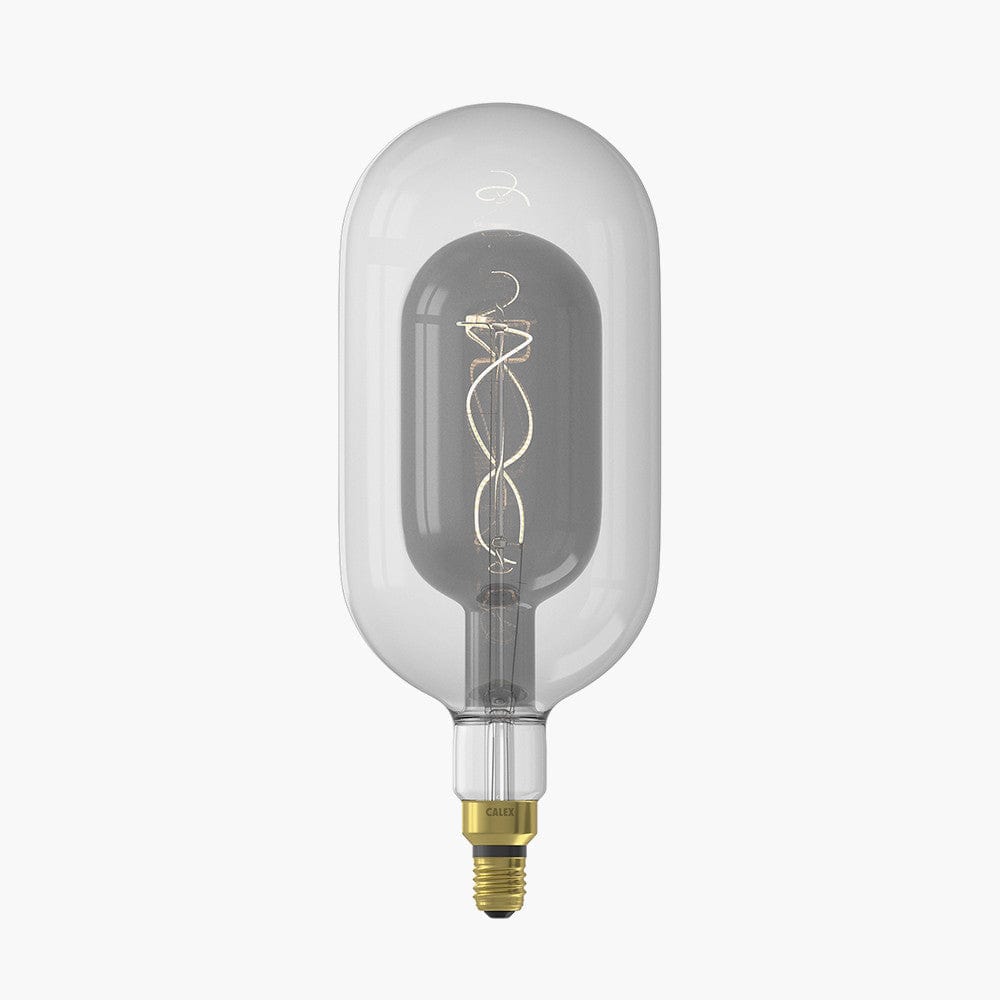 Pacific Lifestyle Lighting LED Clear and Smokey Double Tube Organic E27 Bulb House of Isabella UK