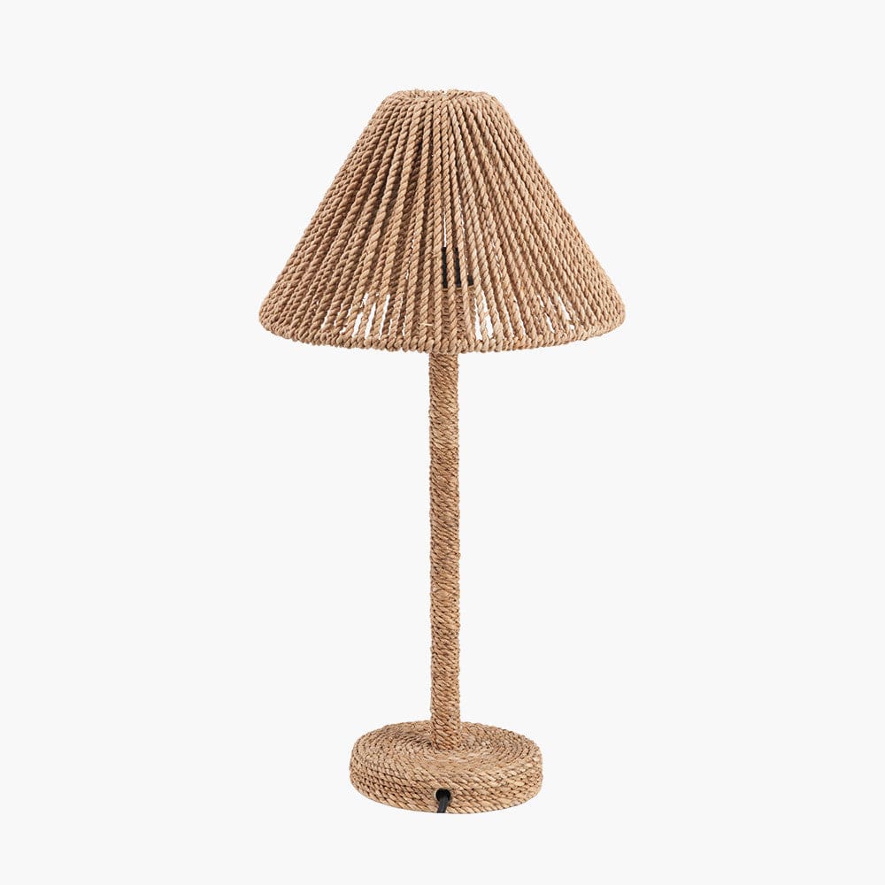 Pacific Lifestyle Lighting Leif Jute Rope Table Lamp House of Isabella UK