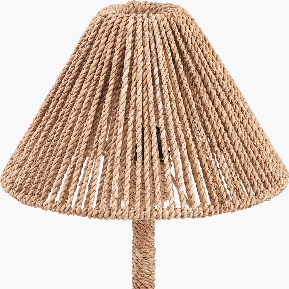Pacific Lifestyle Lighting Leif Jute Rope Table Lamp House of Isabella UK