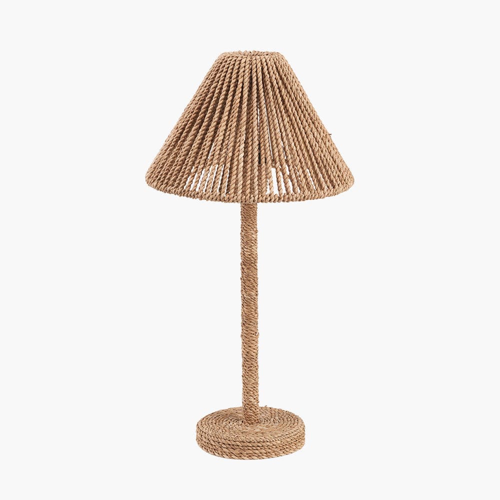 Pacific Lifestyle Lighting Leif Jute Rope Table Lamp House of Isabella UK