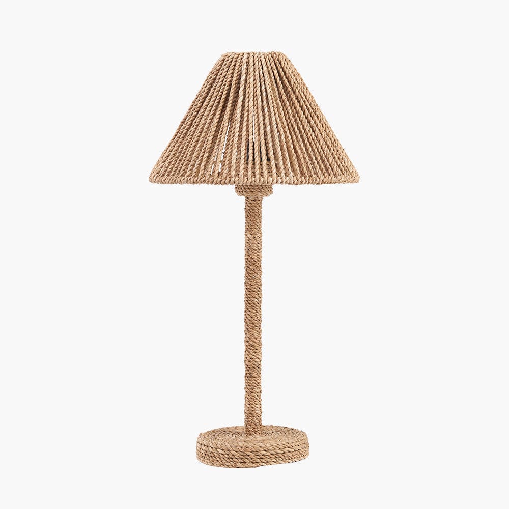 Pacific Lifestyle Lighting Leif Jute Rope Table Lamp House of Isabella UK