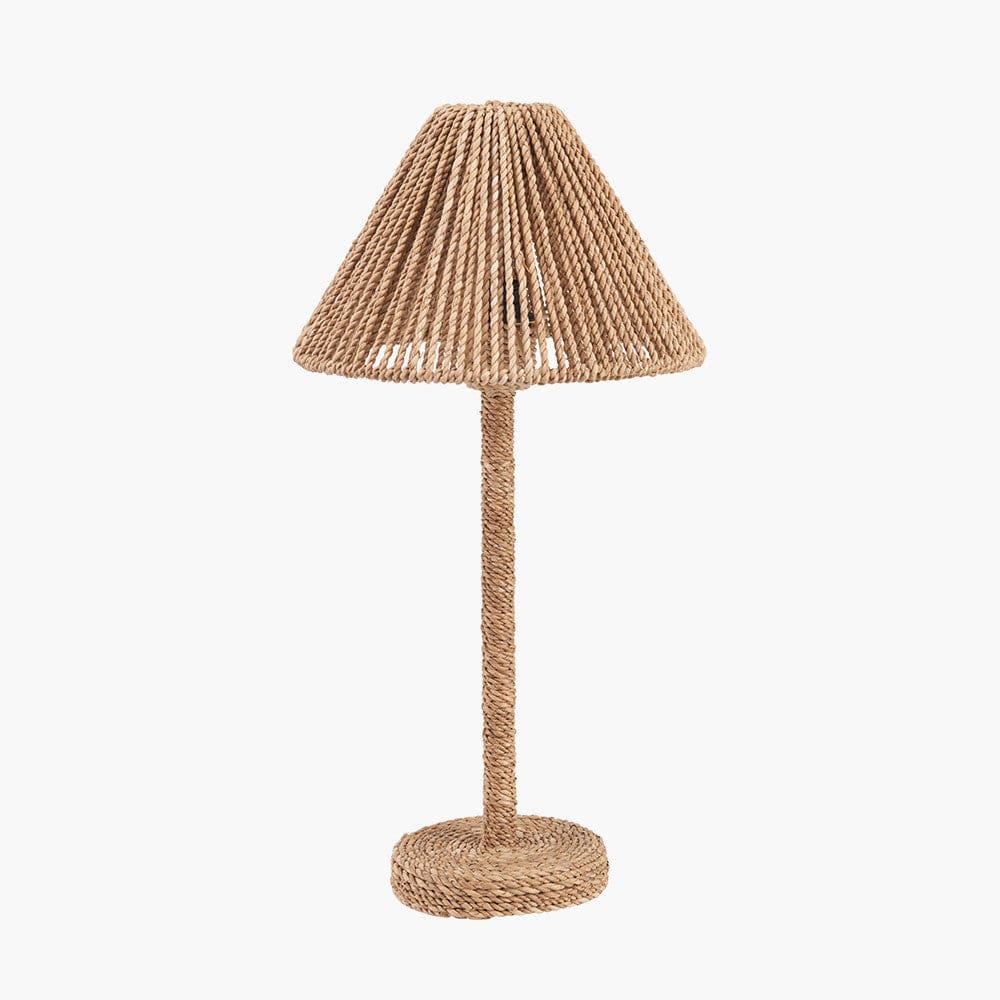 Pacific Lifestyle Lighting Leif Jute Rope Table Lamp House of Isabella UK