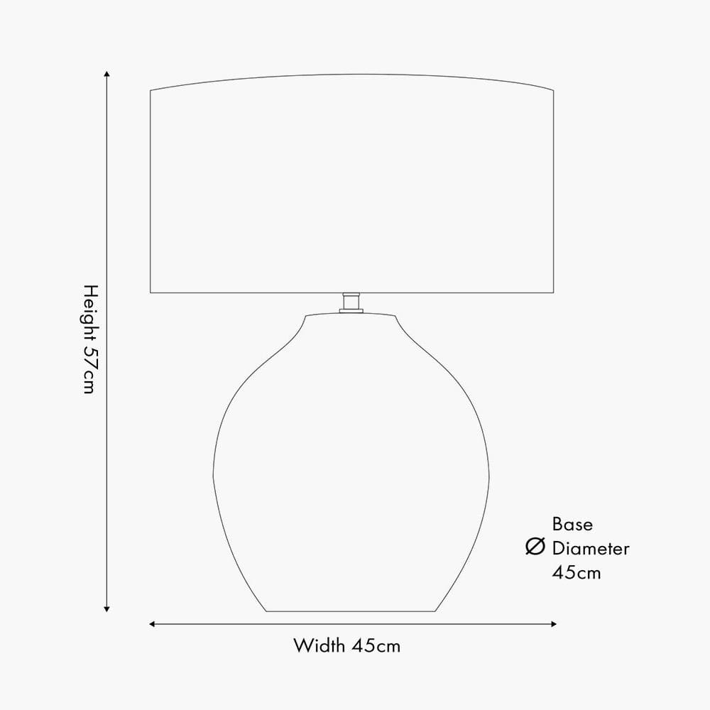Pacific Lifestyle Lighting Linnea White Grooved Ceramic Table Lamp House of Isabella UK