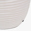 Pacific Lifestyle Lighting Linnea White Grooved Ceramic Table Lamp House of Isabella UK