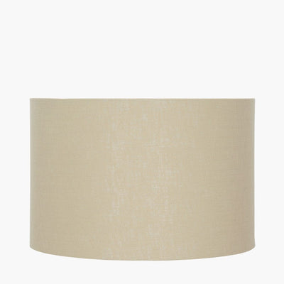 Pacific Lifestyle Lighting Lino 35cm Butterscotch Self Lined Linen Drum Shade House of Isabella UK