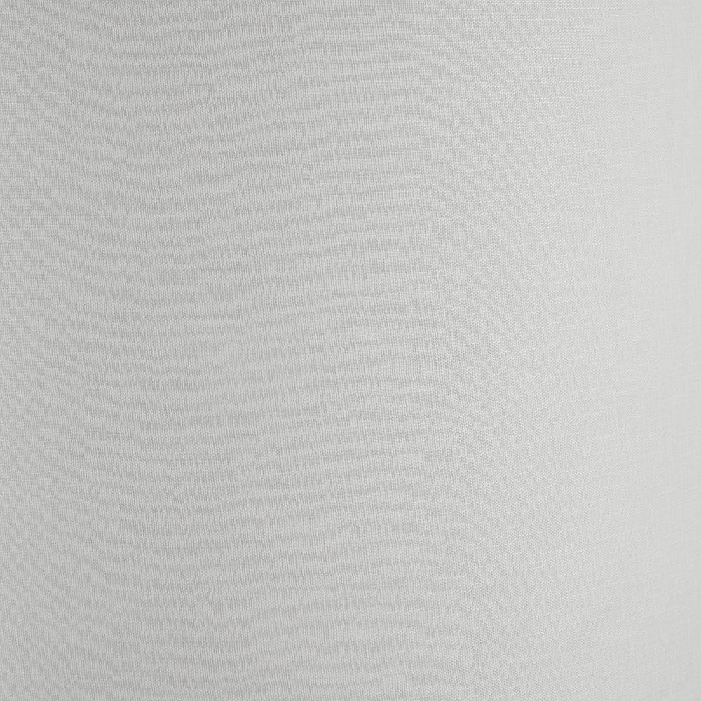 Lino 45cm White Self Lined Linen Drum Shade.