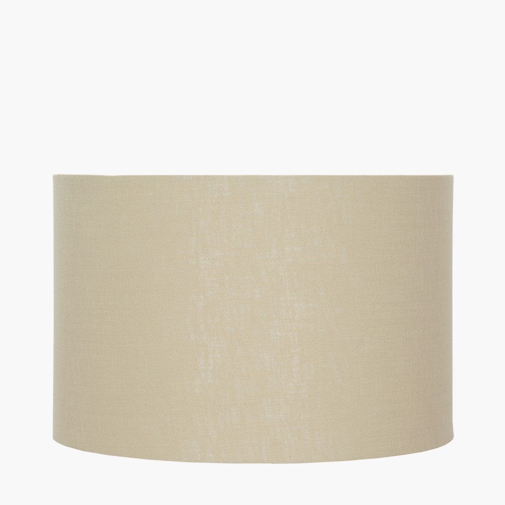 Lino 50cm Butterscotch Self Lined Linen Drum Shade.
