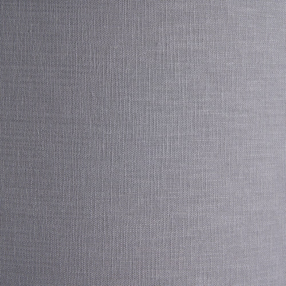 Lino 50cm Steel Grey Self Lined Linen Drum Shade.