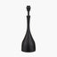 Llora Matt Black Metal Curved Table Lamp Base.