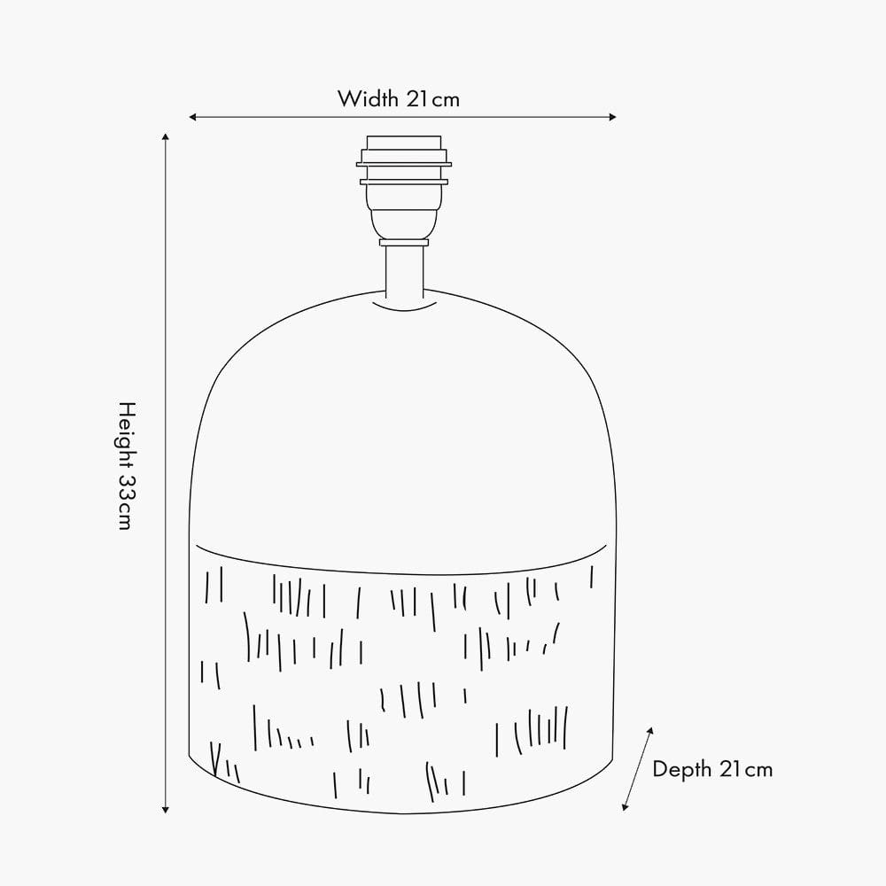 Lotta Duck Egg and Natural Stoneware Table Lamp Base.