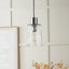 Pacific Lifestyle Lighting Loxley Ripple Effect Clear Glass Pendant House of Isabella UK