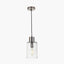 Pacific Lifestyle Lighting Loxley Ripple Effect Clear Glass Pendant House of Isabella UK