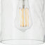 Pacific Lifestyle Lighting Loxley Ripple Effect Clear Glass Pendant House of Isabella UK