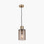 Pacific Lifestyle Lighting Loxley Ripple Effect Light Brown Glass Pendant House of Isabella UK