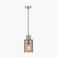 Pacific Lifestyle Lighting Loxley Ripple Effect Light Brown Glass Pendant House of Isabella UK