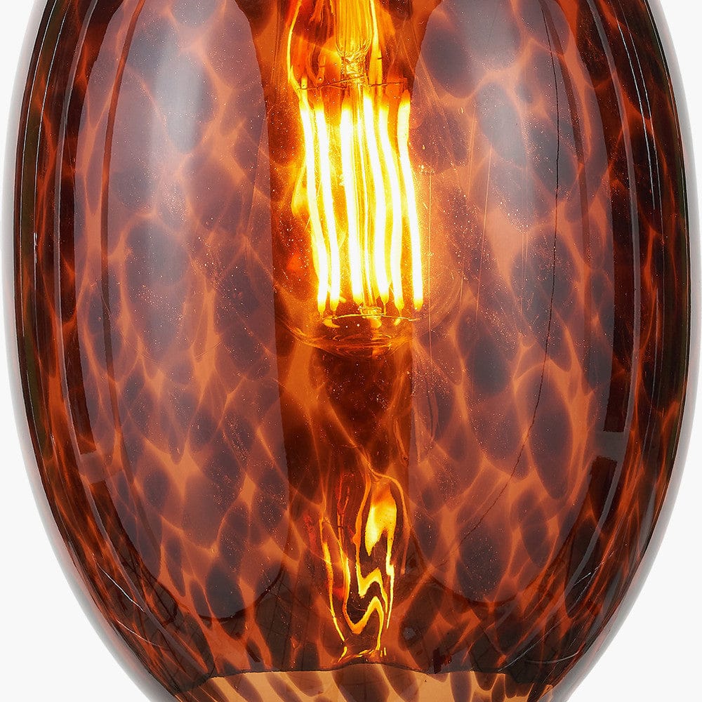 Pacific Lifestyle Lighting Lucien Tortoiseshell Egg Glass Pendant House of Isabella UK