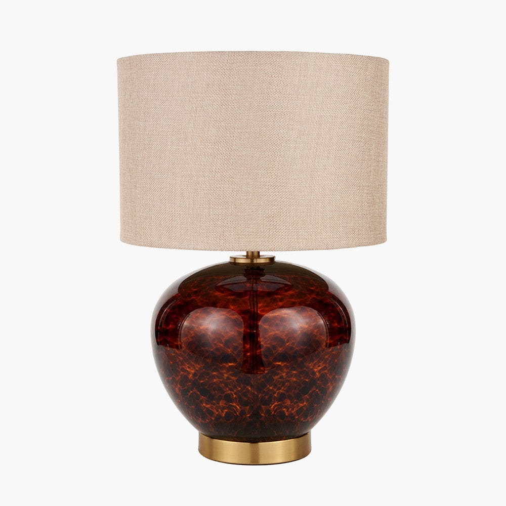 Lucien Tortoiseshell Glass Table Lamp.
