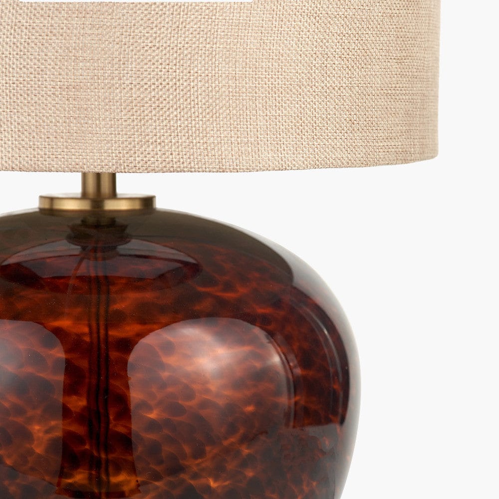Lucien Tortoiseshell Glass Table Lamp.