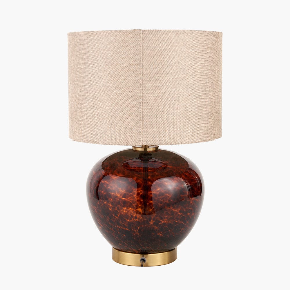 Lucien Tortoiseshell Glass Table Lamp.
