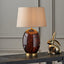 Lucien Tortoiseshell Glass Tall Table Lamp.