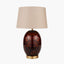 Lucien Tortoiseshell Glass Tall Table Lamp.