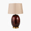 Lucien Tortoiseshell Glass Tall Table Lamp.