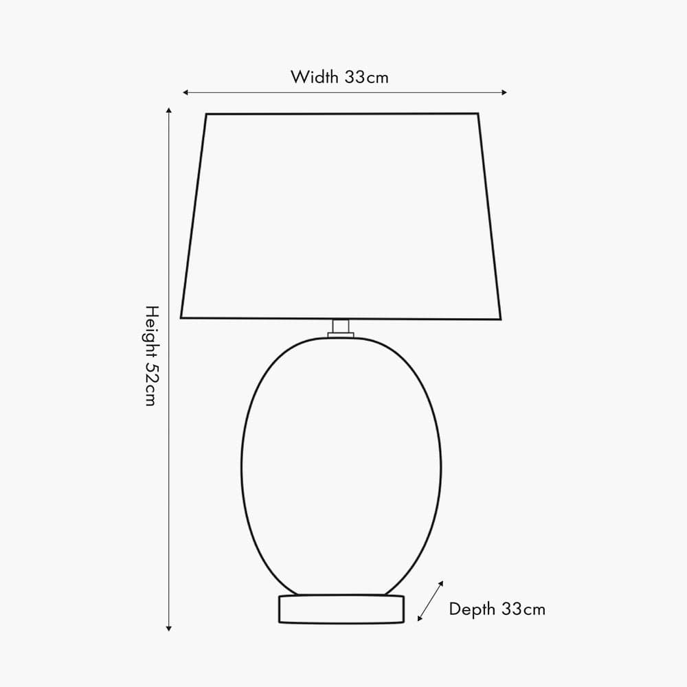 Lucien Tortoiseshell Glass Tall Table Lamp.