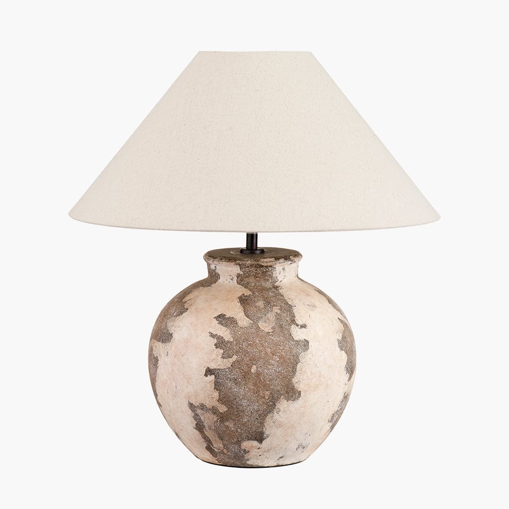 Lulia Antique Finish Stoneware Table Lamp Base.