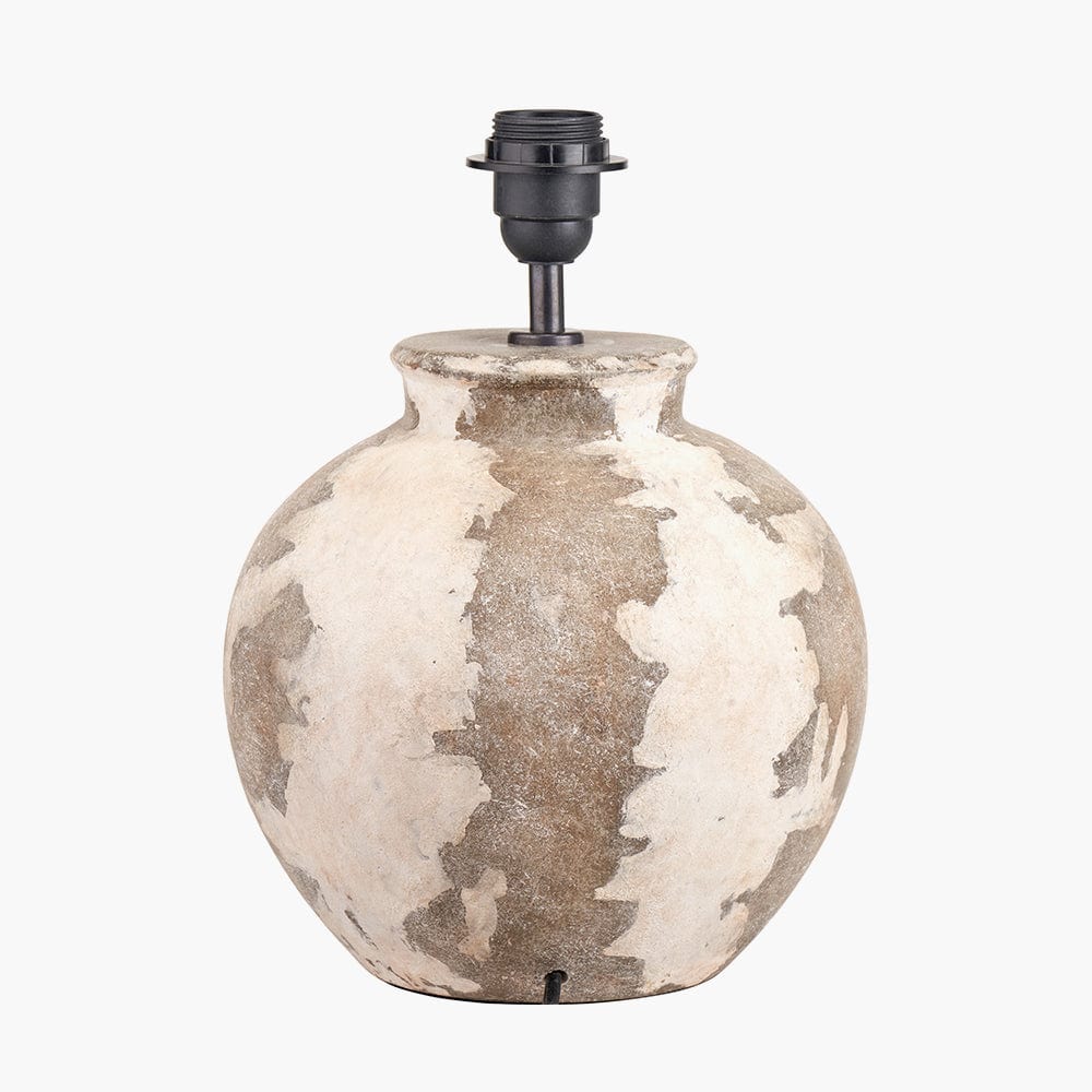 Lulia Antique Finish Stoneware Table Lamp Base.