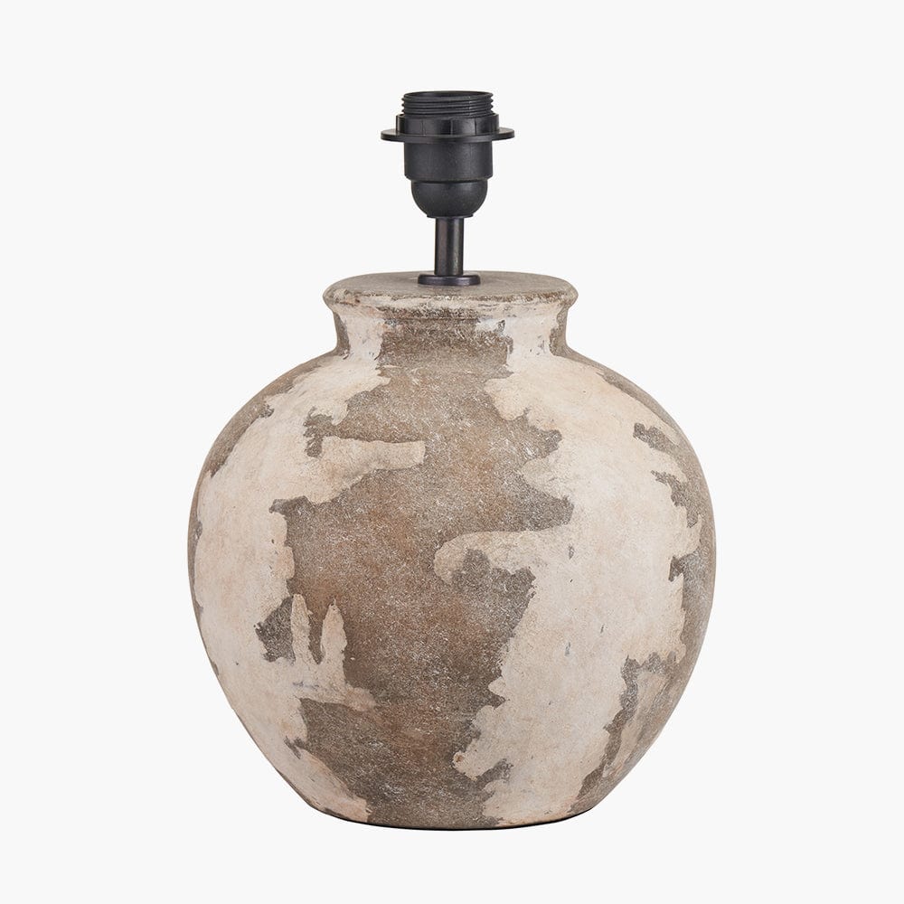 Lulia Antique Finish Stoneware Table Lamp Base.