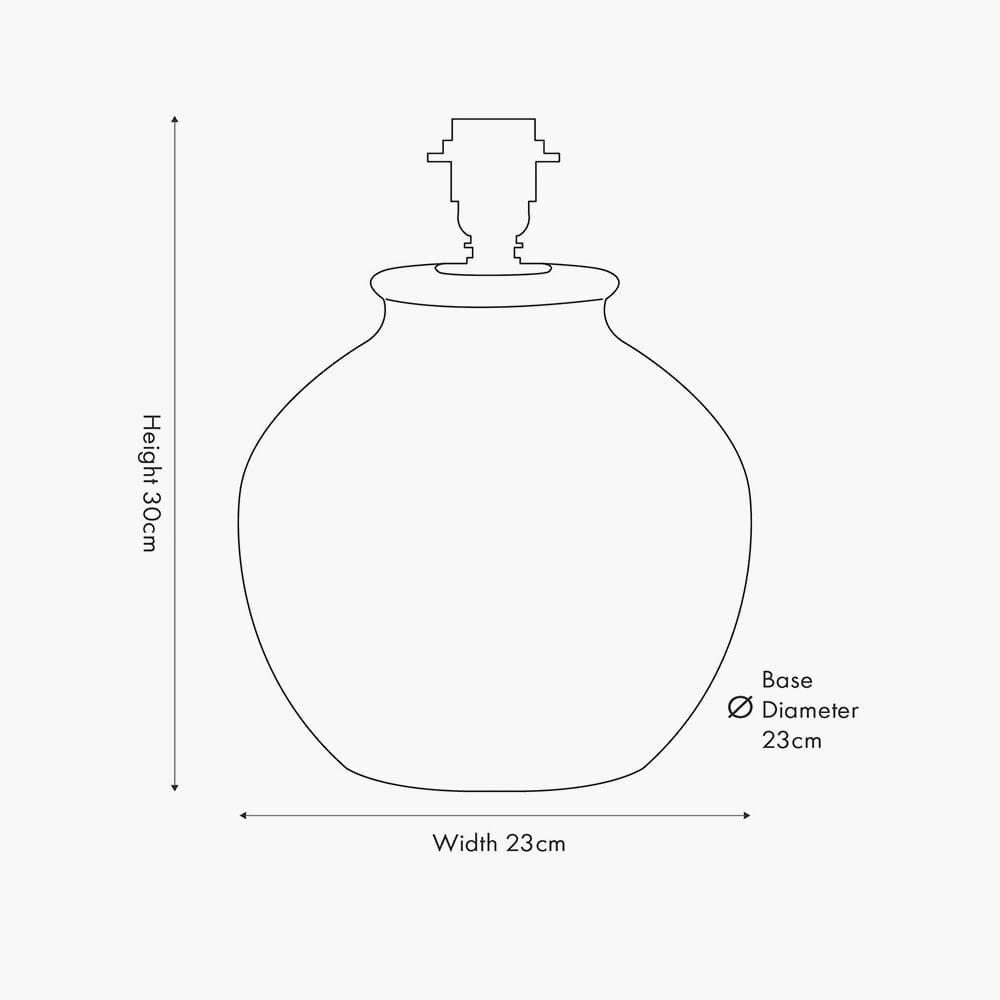 Lulia Antique Finish Stoneware Table Lamp Base.