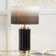Lushan Black Scalloped Ceramic Table Lamp.