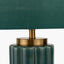 Pacific Lifestyle Lighting Lushan Green Scalloped Ceramic Table Lamp House of Isabella UK