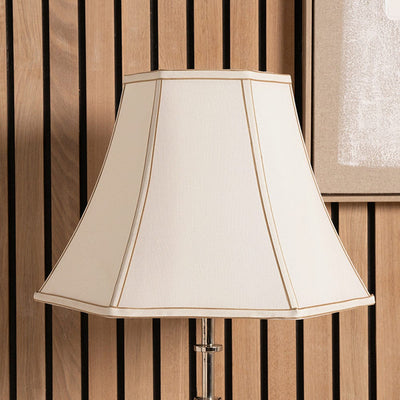 Pacific Lifestyle Lighting Lyla 30cm Cream Polysilk Bowed Shade House of Isabella UK