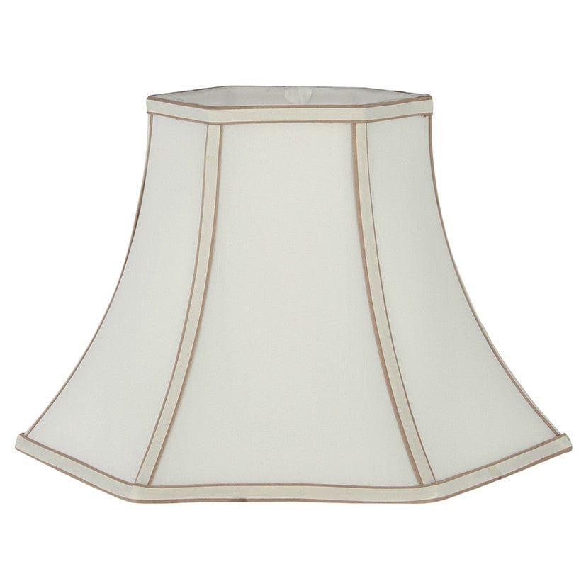 Pacific Lifestyle Lighting Lyla 30cm Cream Polysilk Bowed Shade House of Isabella UK