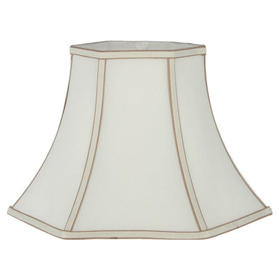 Pacific Lifestyle Lighting Lyla 30cm Cream Polysilk Bowed Shade House of Isabella UK