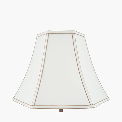 Pacific Lifestyle Lighting Lyla 40cm Cream Polysilk Bowed Shade House of Isabella UK