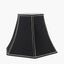 Lyla 45cm Black Silk Mix Bowed Lampshade.
