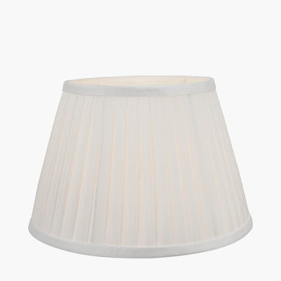 Pacific Lifestyle Lighting Lyndon 30cm Ivory Poly Cotton Knife Pleat Shade House of Isabella UK