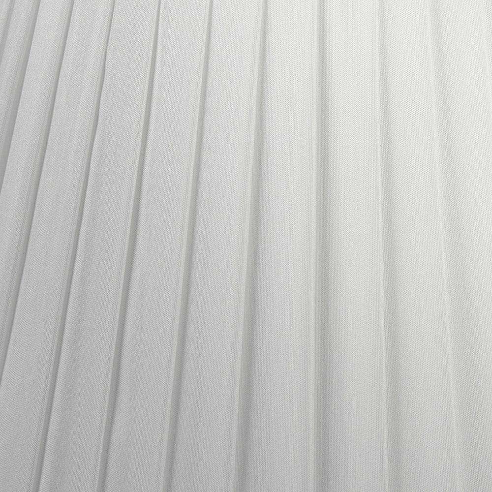 Lyndon 35cm Ivory Poly Cotton Knife Pleat Shade.