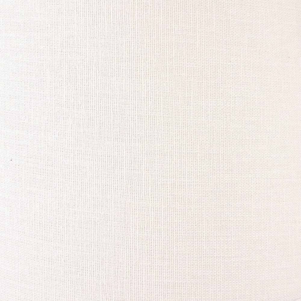 Lys 35cm White Self Lined Linen Tapered Lampshade.