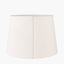 Lys 35cm White Self Lined Linen Tapered Lampshade.