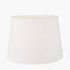 Lys 35cm White Self Lined Linen Tapered Lampshade.