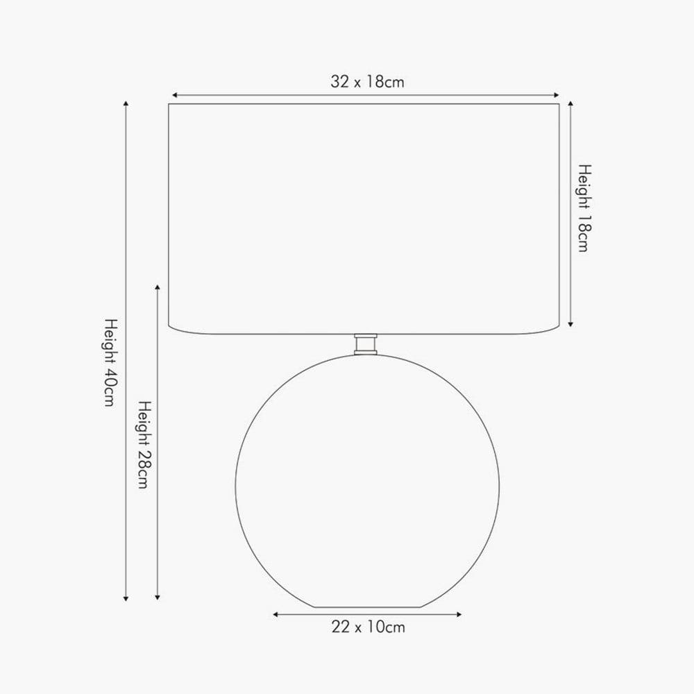 Mabel Bronze Dot Textured Ceramic Table Lamp.