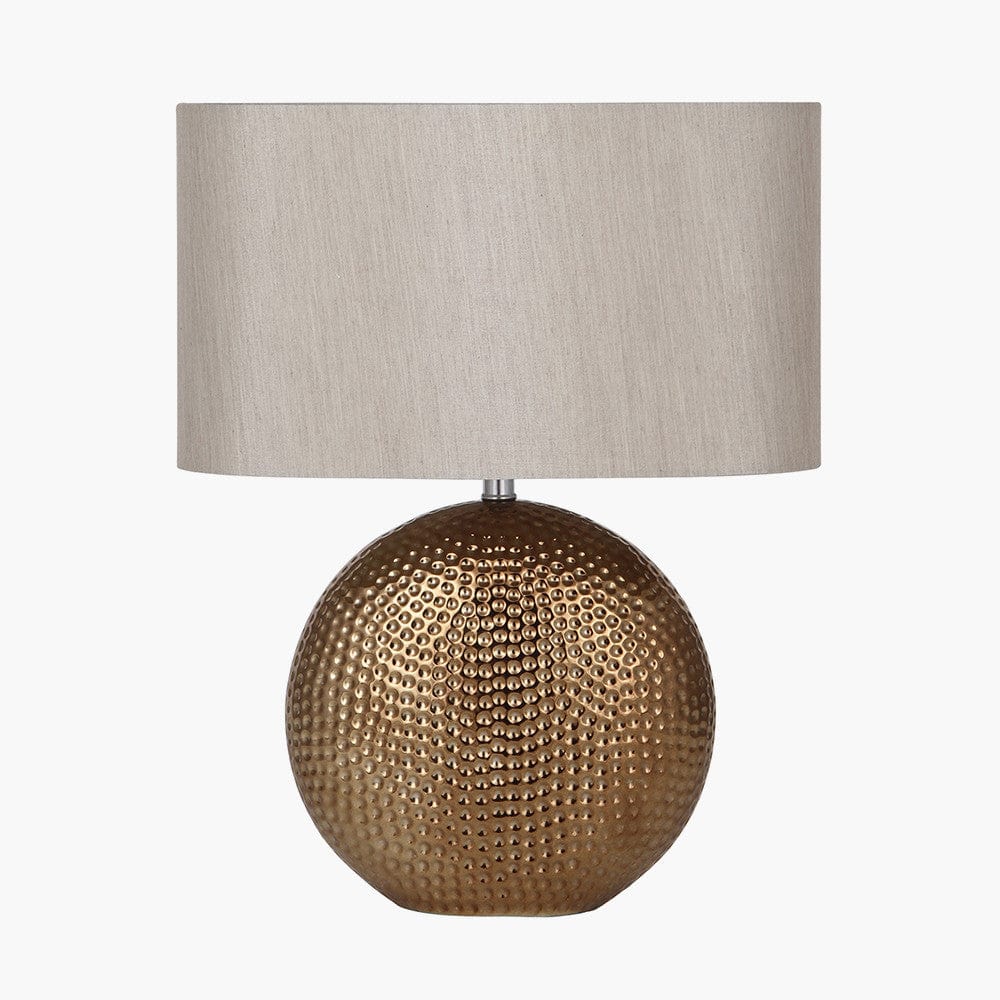 Pacific Lifestyle Lighting Mabel Bronze Dot Textured Ceramic Table Lamp House of Isabella UK