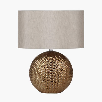 Pacific Lifestyle Lighting Mabel Bronze Dot Textured Ceramic Table Lamp House of Isabella UK