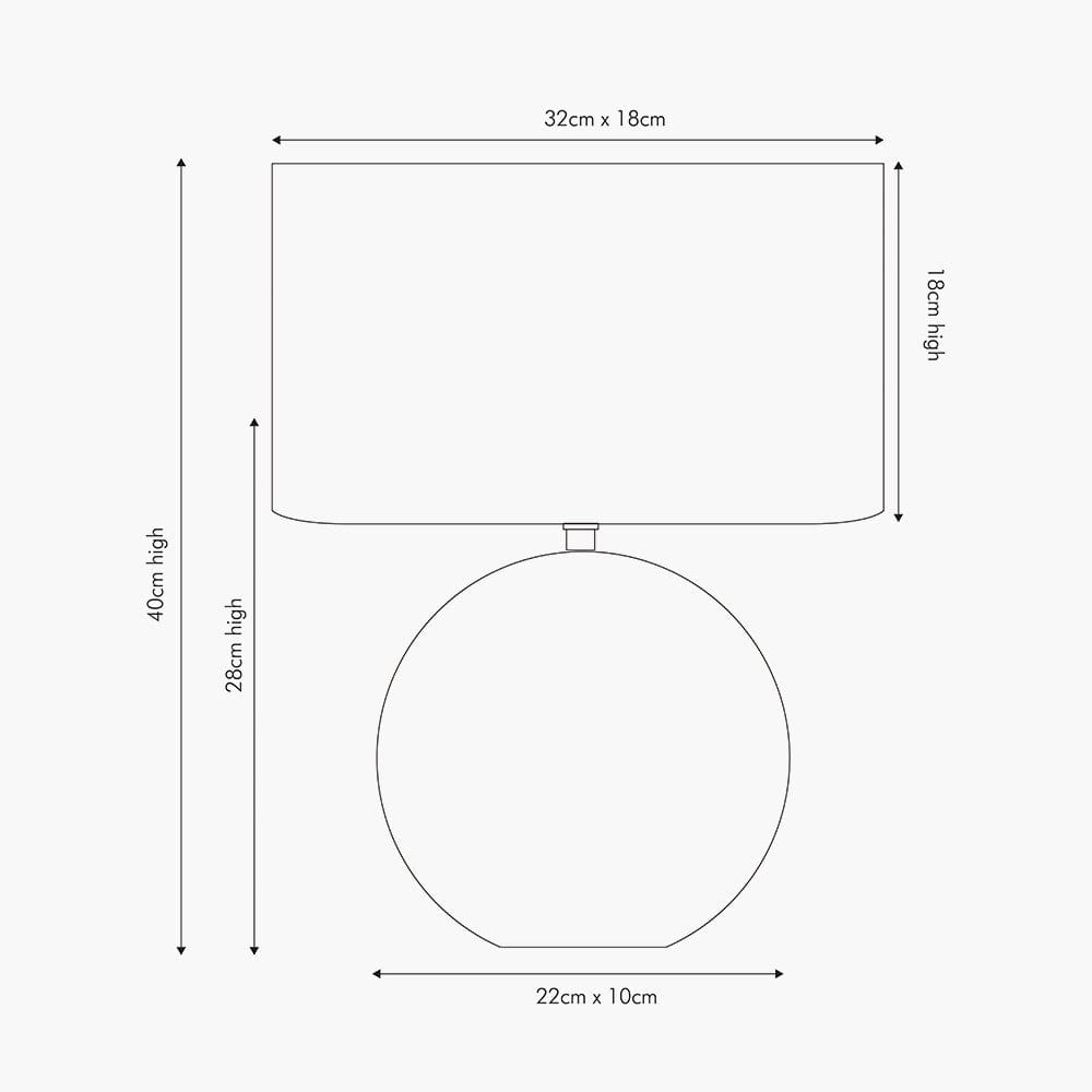 Mabel Silver Dot Textured Ceramic Table Lamp.